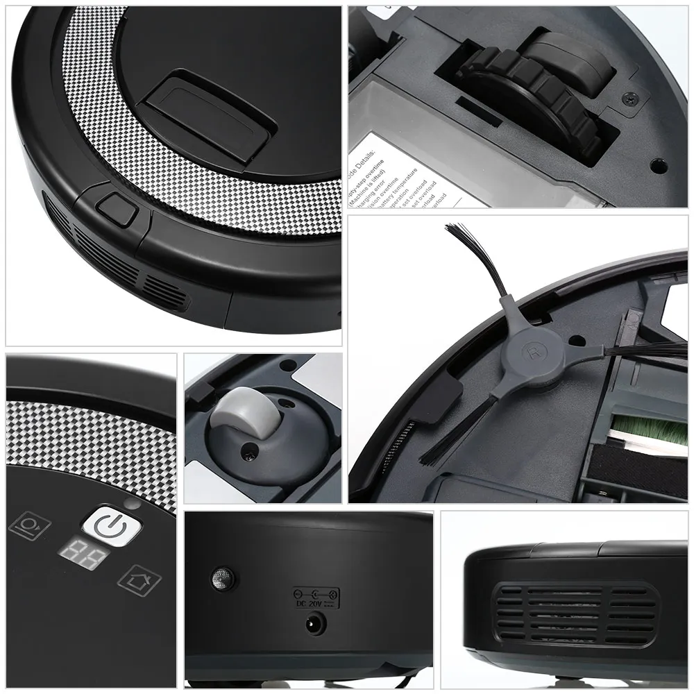 I6Robotic Vacuum Cleaner With Strong Suction Auto Self-Recharge And Manual Charge Multiple Cleaning Modes Remote Control Machine | Бытовая