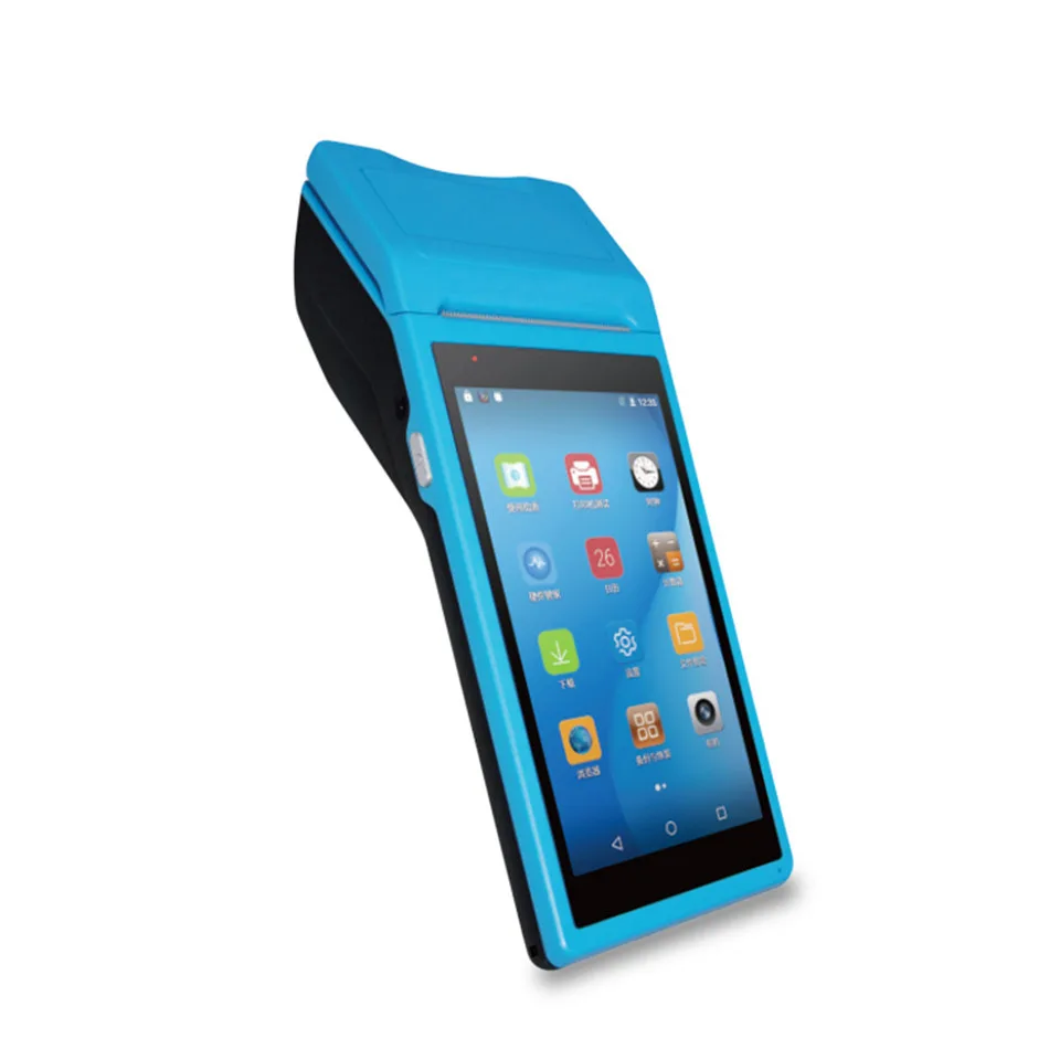 Bluetooth цветной 5 дюймовый сенсорный экран портативный Android POS терминал с принтером