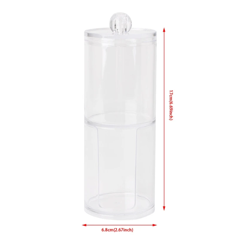 

Desktop finishing Holder Makeup Cotton Pad Box Nail Paper Wipe Cotton Swabs Organizer Storage Box Clear Stand Make-up Table Kit