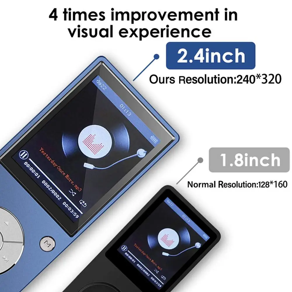 MP4 плеер Bluetooth 4 2 встроенный динамик музыкальный без потерь большой экран дюйма с