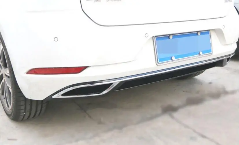 JIOYNG ABS краска черный Автомобильный задний бампер для губ, Автомобильный задний диффузор подходит для Volkswagen Golf 7