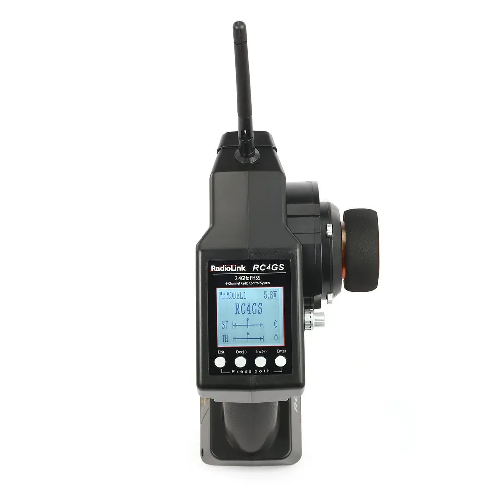 

RadioLink RC4GS 2.4G 4CH 400M Distance Remote Controller Transmitter + R6Fg Gyro Inside Receiver for RC Car Boat