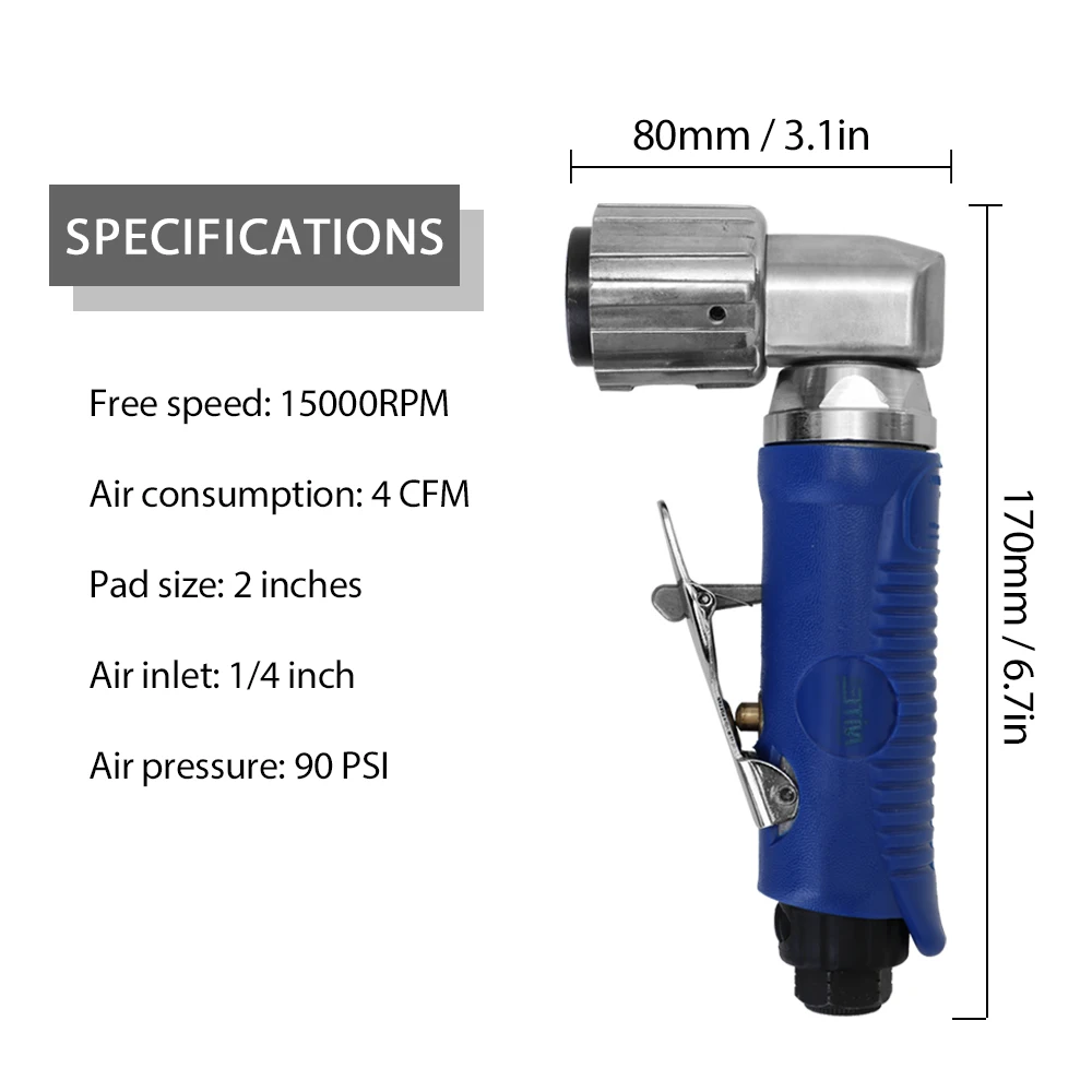 2in Пневматический воздушный шлифовально Полировальный Станок Портативный