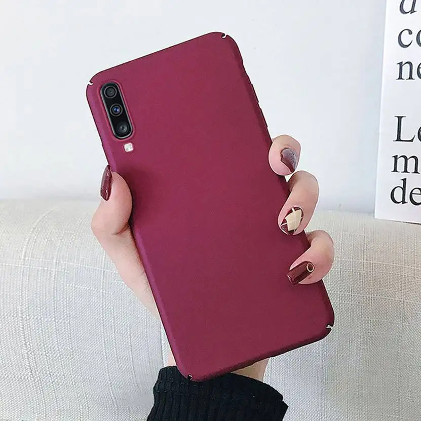 Matte Fundas For samsung Galaxy A7 2018 A10 A50 case phone Samsung S8 Plus A5 A6 A8 S10 Silicon Cover |