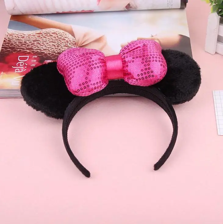 Disney с рисунком в виде Головы Микки Мауса уши Минни Маус повязка на голову