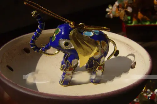 6 шт. Потрясающие китайские брелки ручной работы с изображением слона и