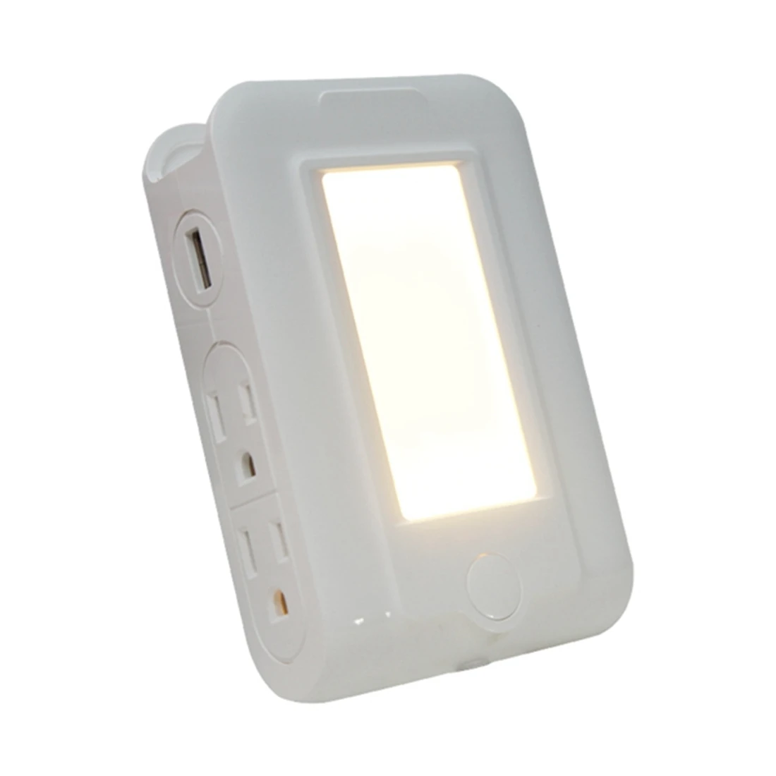 

Multifunction LED Socket Wall Lamp USB 2.1A 3.1A Fast Phone Charging Smart Induction Night Light 4 AC US Outlets With Holder