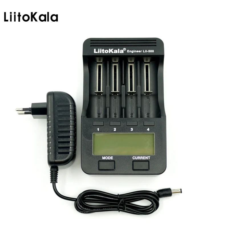 Liitokala Lii 500 ЖК дисплей в 18650 18350 18500 16340 17500 1 2 26650 14500 10440 25500 aa aaa батарея зарядное
