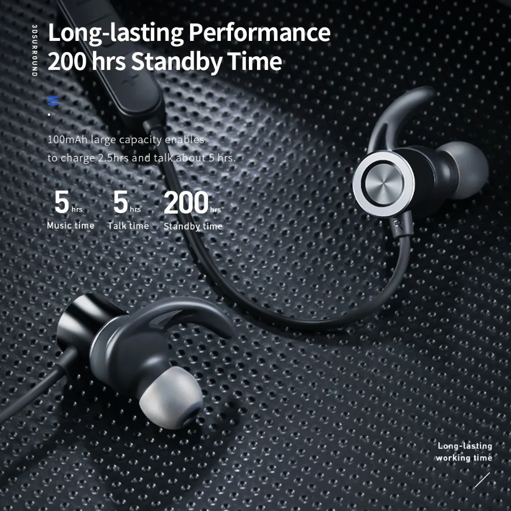 ROCK водонепроницаемый IPX67 беспроводные наушники bluetooth 3D стерео HiFi Звук спортивные