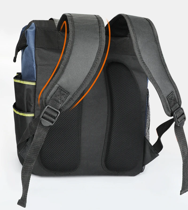 AIRAJ Multi-function Tool Backpack 1680D Waterproof and Wear-resistant Tool Storage Bag for Electrician / Woodworking Tool Bag