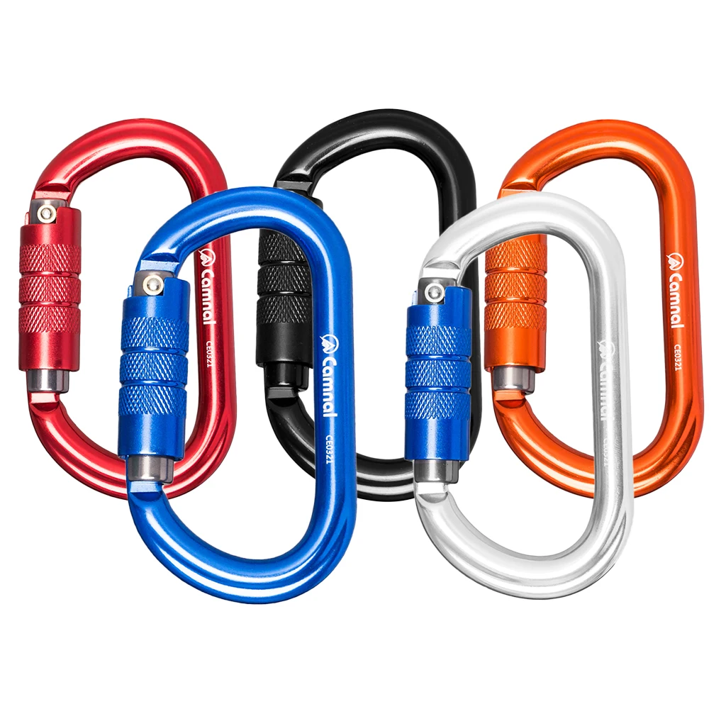 Высокопрочный дерево Arborist Karabiner 5 шт. 25KN алюминиевый карабин спасателя D типа авто замок альпинистский карабин