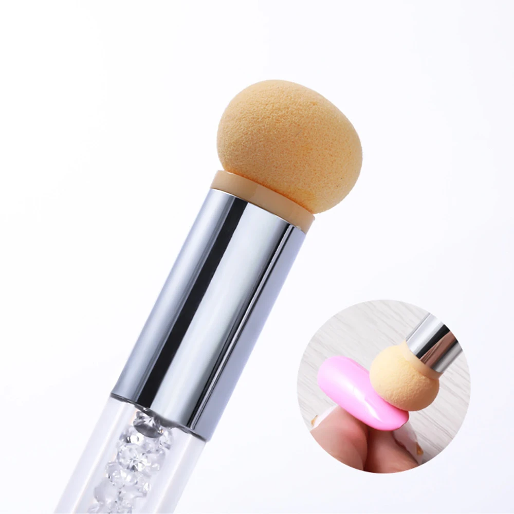 Двойной конец ногтей ручка набор Губка голова перенос штампа цветная маникюрные