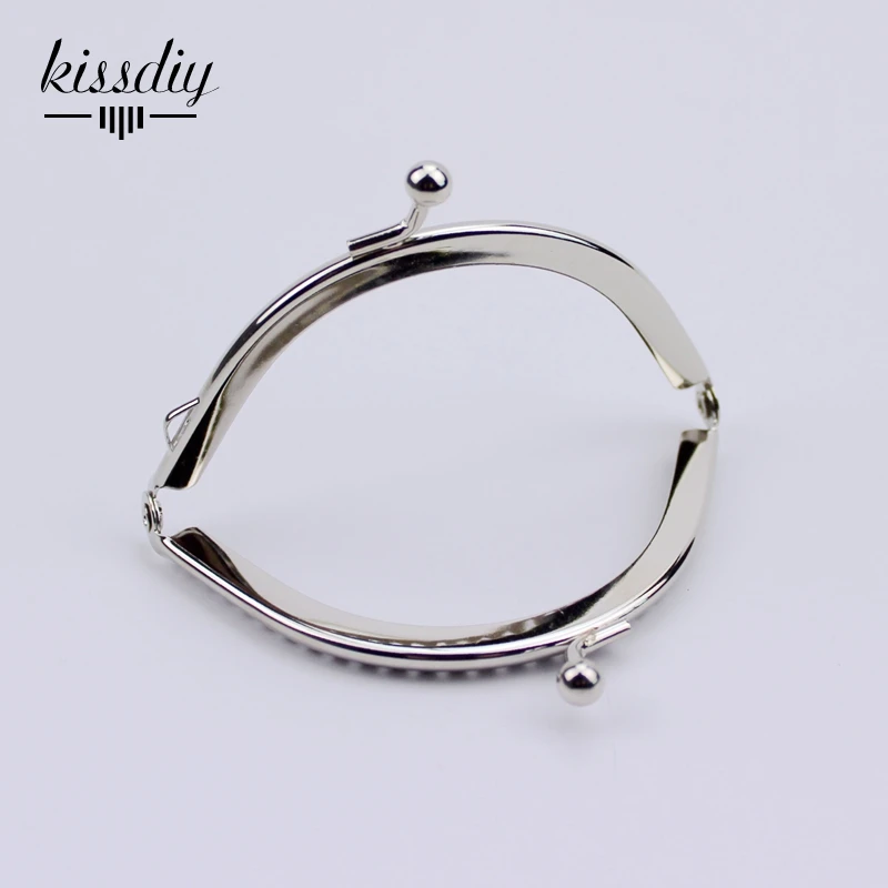 8 5 см Глянцевая серебристая металлическая рамка для кошелька недорогой базовый