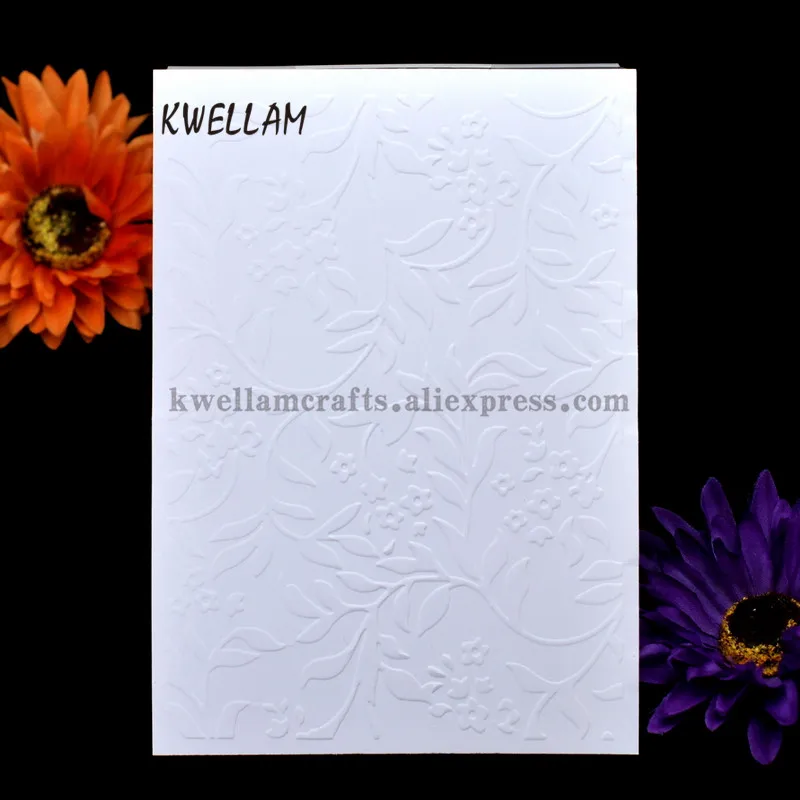 Branches Leaves Flower Plastic Embossing Folder For Scrapbook DIY Album Card Tool Template 10.6x14.5cm KW7031452 | Дом и сад