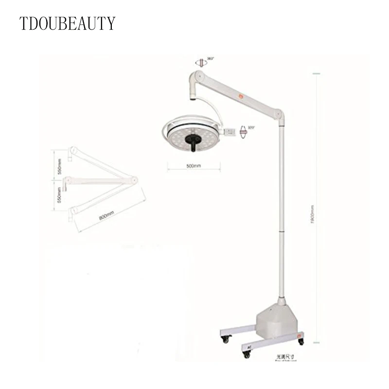 TDOUBEAUTY супер 108 ВТ передвижная напольная хирургическая бестеневая лампа для
