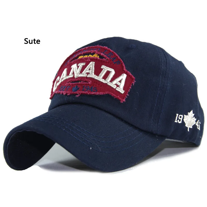 dark blue YIFEI, Мужская бейсболка, кепка s Casquette, шапка для женщин, хип-хоп, Канадская вышитая Кепка с буквами, шляпа для папы, хлопок, бейсболка - Цвет: dark blue