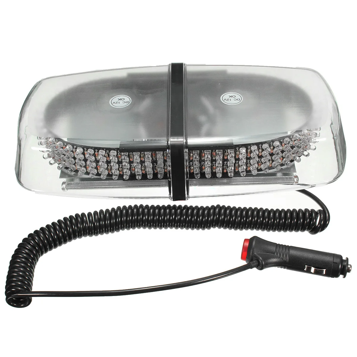 12V 240LED Магнитный аварийный сигнал стробоскоп светильник маячок 20 Вт (янтарный или