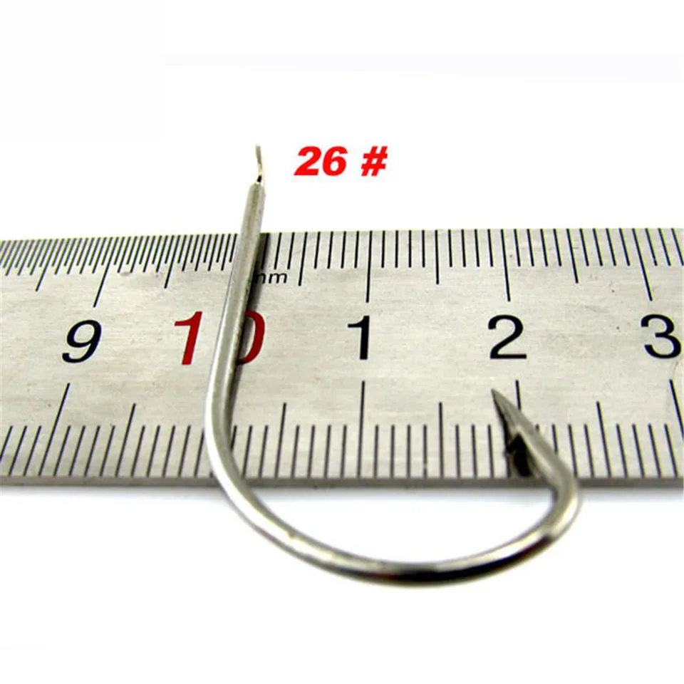 80 шт 26 # большой углеродного колючей sharp рыболовные крючки Нержавеющая Сталь