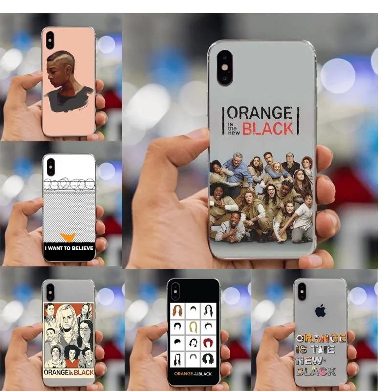 Оранжевый это новый черный постер ТВ шоу рисунок TPU чехол для телефона iPhone XS MAX 8 7 6
