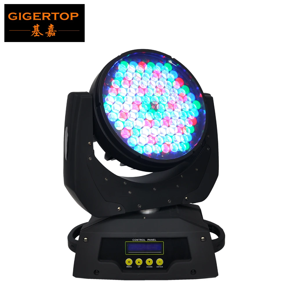 

TIPTOP TP-L610 90X5W Zoom RGBW LED Moving Head Wash 16CH DMX DJ Stage Bar Club освещение электронный стробоскоп плавный диммер 100-220 В