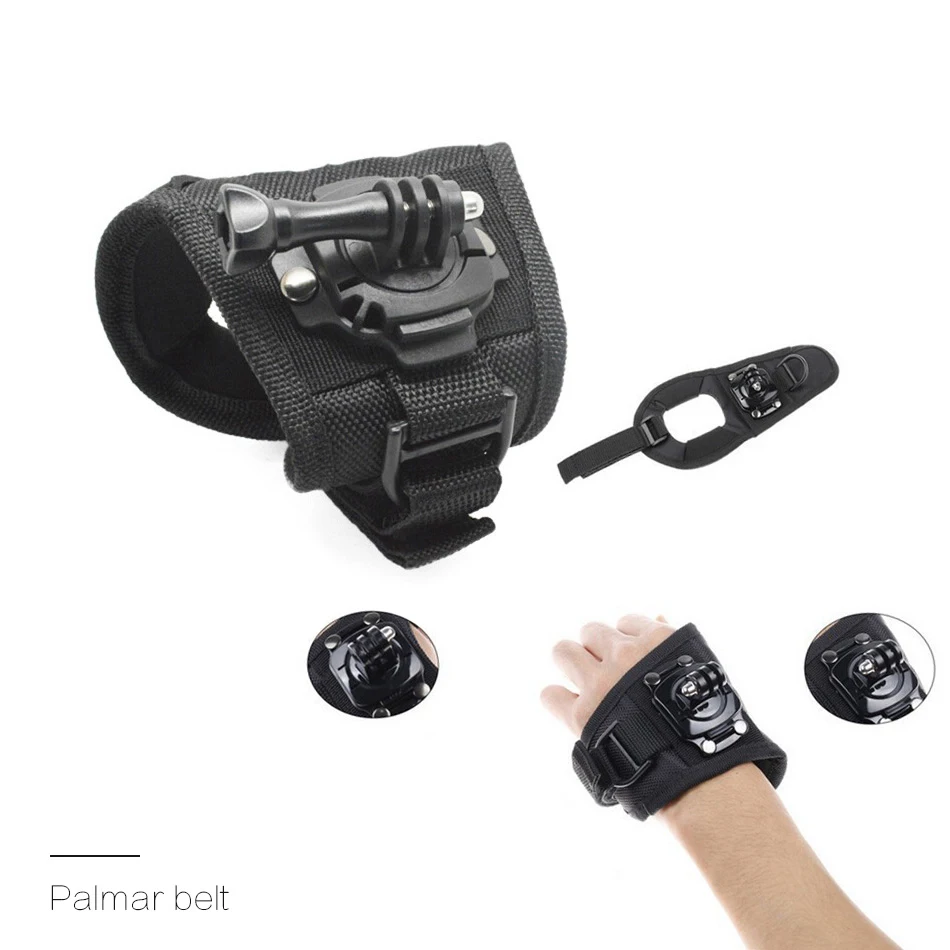 KEXU Front Side Helmet Accessories Set J-shaped Buckle Base Support Mount for GoPro Hero 4 5 Go Pro Kits | Электроника