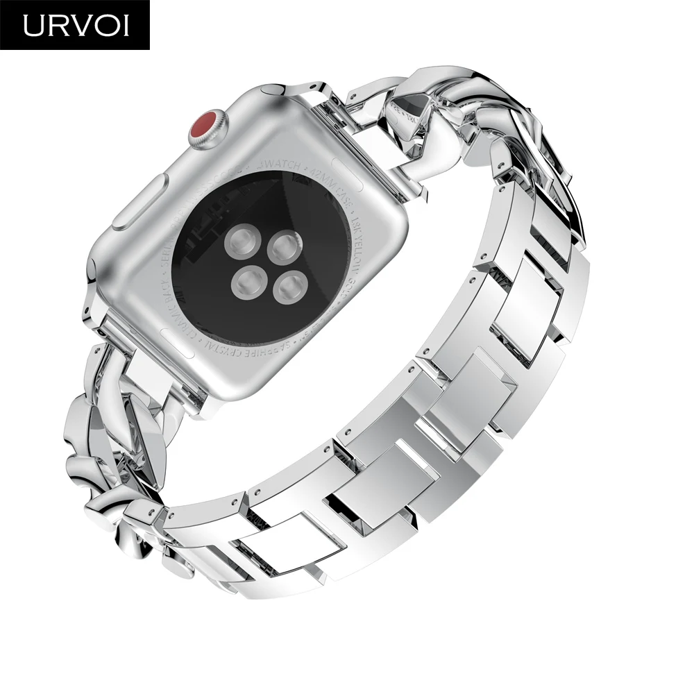 Ремешок URVOI для Apple Watch Женский ковбойский браслет цепочка из нержавеющей стали