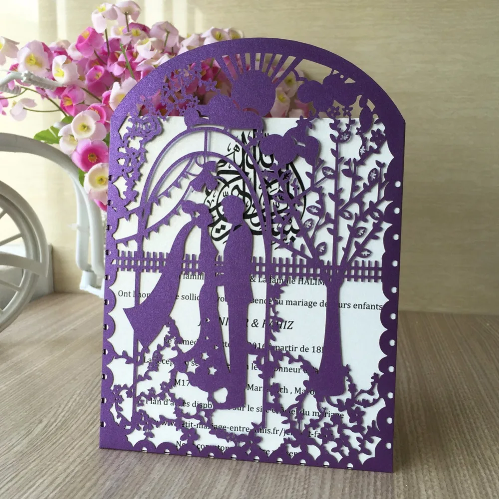 50Pcs/lot Tiffany Blue &ampDark Purple Place Card Bride &ampGroom Wedding Birthday Party Wine Glass Table Decoration Suppliers | Дом и сад