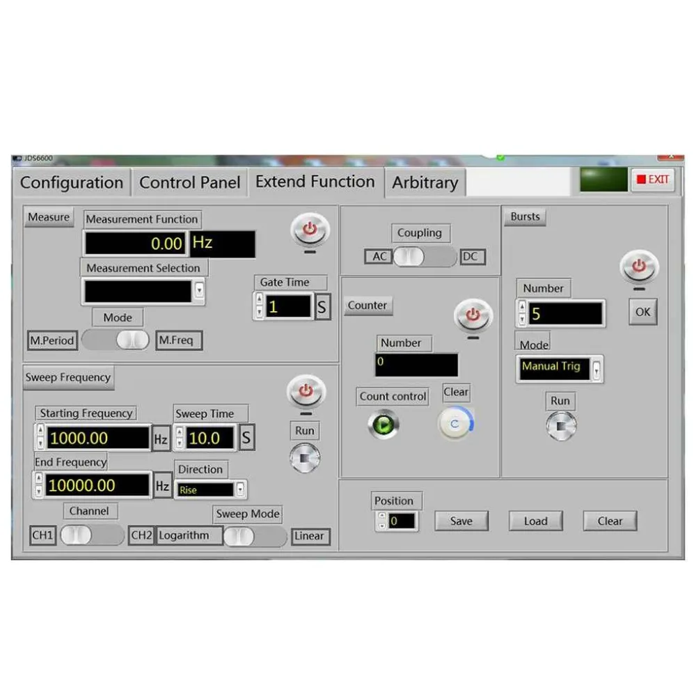 Signal Generator 2.4 Inches Function DDS Digital Dual-channel Arbitrary Waveform Pulse 30MHz 80-230V EU | Инструменты