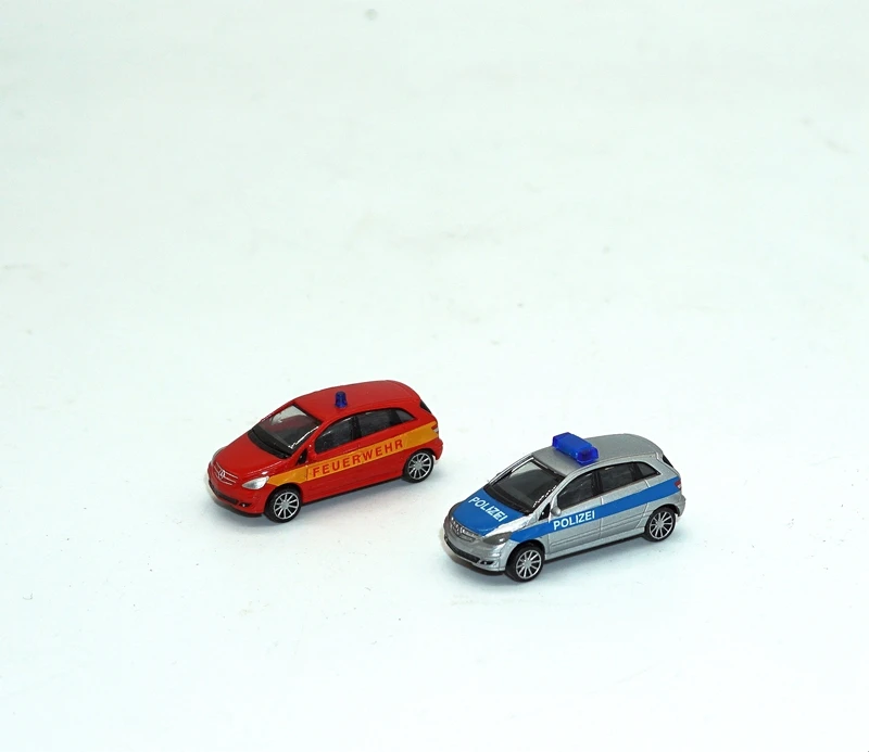 3 шт. костюм 1/160 DAIMLER POLIZEI FEUERWEHR модель автомобиля herpa пластиковая коллекция Новая
