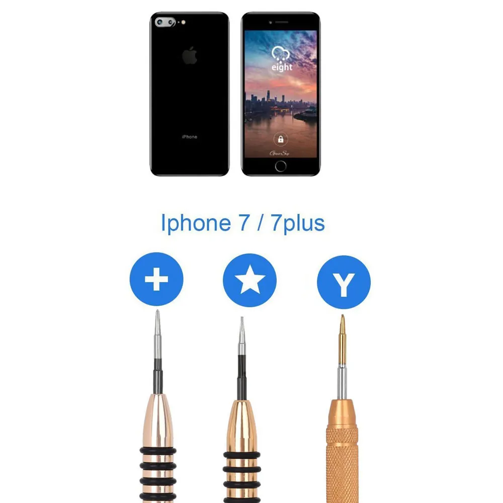 Новейшие ремонтные Инструменты 9 в 1 для iPhoneX 8 8p 7 7plus 6s 6 6plus ipad touch набор