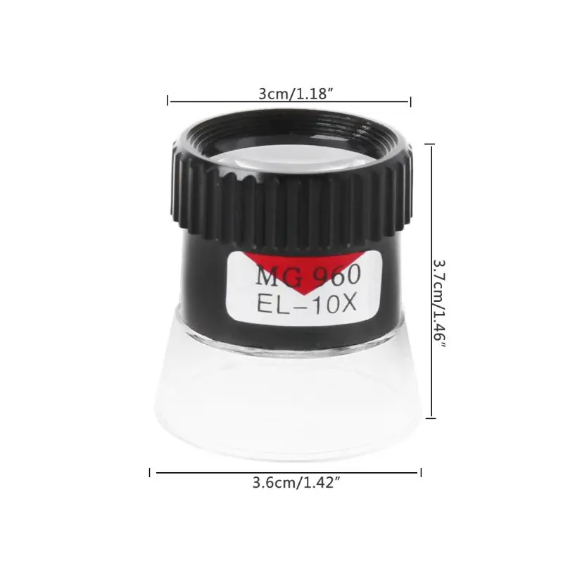 

10X Monocular Magnifying Glass Loupe Lens Map Eye Magnifier Jewelry Repair Tool
