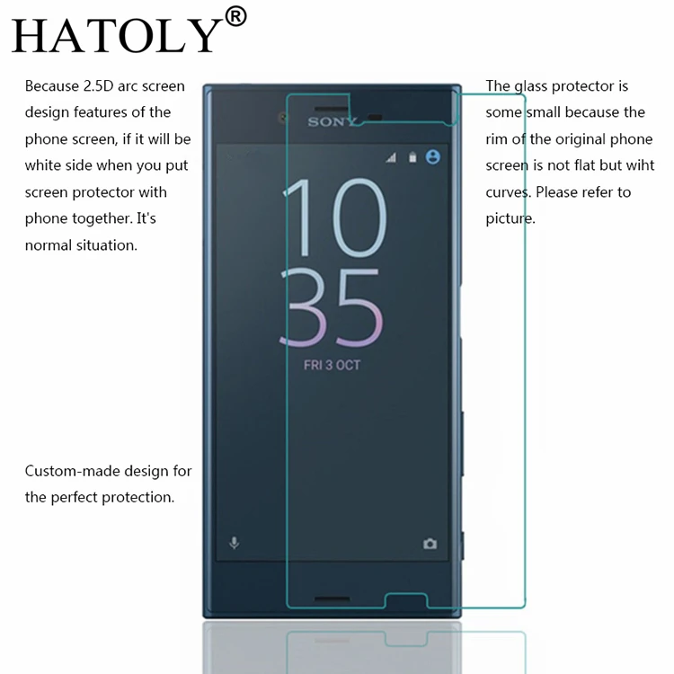 2 шт. закаленное стекло для Sony Xperia XZ защита экрана от взрыва пленка XZS HATOLY |