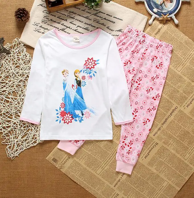style 8 Г. Детский пижамный комплект с героями мультфильмов, детские теплые хлопковые пижамы, леггинсы, штаны пижамный комплект из 2 предметов для маленьких девочек и мальчиков, От 2 до 7 лет - Цвет: style 8