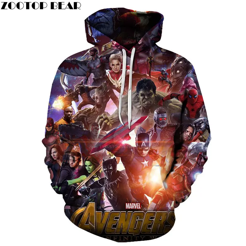 Ultron Age 3D печать Мстители 4 худи Мужские Толстовка Пуловер Marvel спортивный костюм весенняя одежда Мстители Азиатский размер S-6XL - Цвет: AFKH3289
