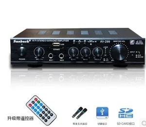 Усилитель мощности для домашнего кинотеатра 220 В 200 Вт + Hi-Fi 2 0 каналов караоке