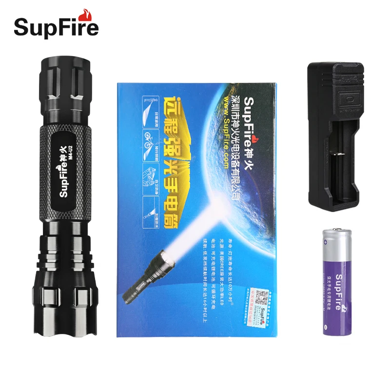 Supfire Лидер продаж фонарик M4 светодио дный Torch Light CREE XPE/XML U2 Алюминий IP67