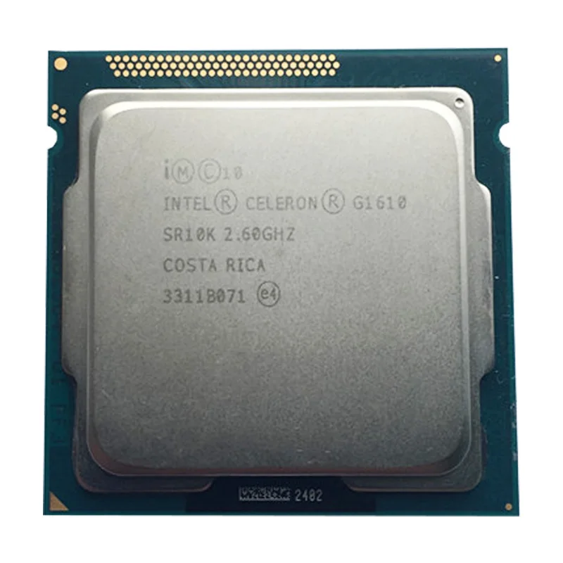 Двухъядерный процессор Intel G1610 LGA1155/2 6 ГГц 2 м Совместимость с h61 H81 B85 B75 материнская