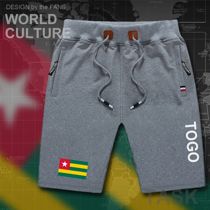 Того Togolese Togolaise мужские пляжные шорты с флагом для тренировок на молнии карманом