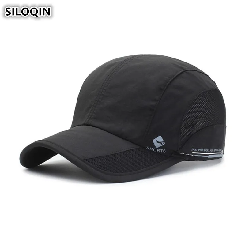 

Мужские и женские бейсболки Snapback SILOQIN, бейсболка с дышащей сеткой, Регулируемая Кепка для пары, 2019