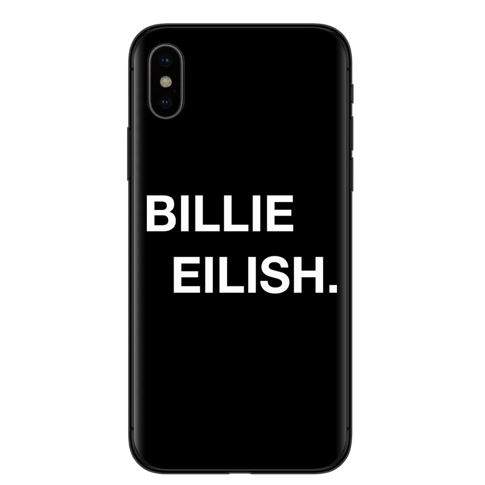 Billie eilish rainbow blohsh глаза океана черный мягкий чехол для телефона iPhone X 5 5S SE 6 6splus 7 7Plus 8 8Plus XR XS MAX