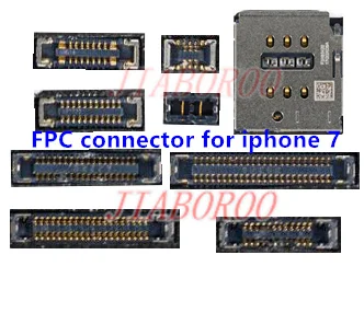 50 шт./лот FPC Разъем для iphone 7 J4504 J4501 J4503 J2201 J3801 J4502 J4101 J-SIM-RF GPS зарядное устройство