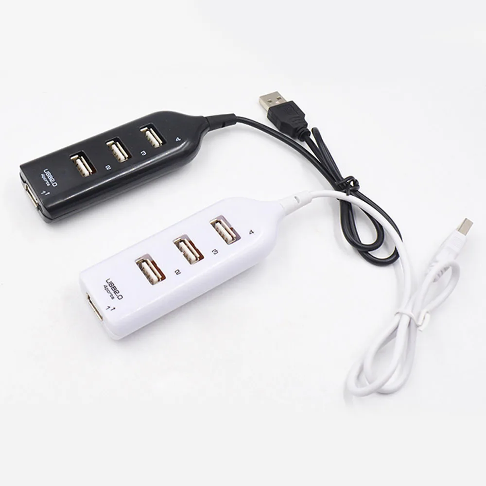 Простой Жесткие диски приемник данных Аксессуары для кабелей USB компьютера 2,0 концентратор 4-Порты и разъёмы разветвитель Hi-Скорость адаптер мини кабели для передачи данных