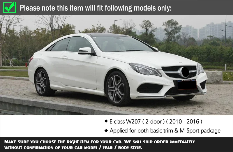 W207 C207 спойлер багажника из углеродного волокна для Mercedes E Class Coupe 2010- E200 E250 E300