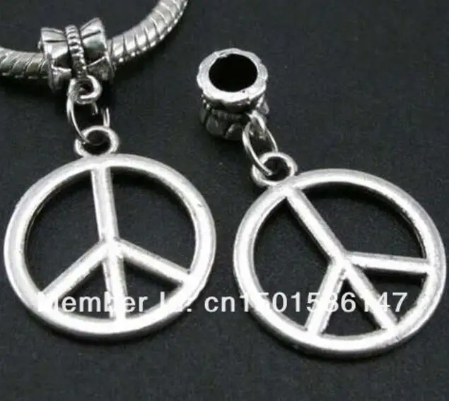 Смешанные античные серебряные животные и сердце знак мира музыкальная нотка