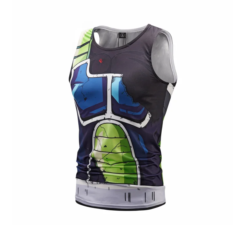 BX099 Dragon Ball Z Vegeta Armor майка топы Бодибилдинг 3D принт Забавный фитнес тонкий жилет Лето 3D Аниме Супер Saiyan топы без рукавов - Цвет: BX099