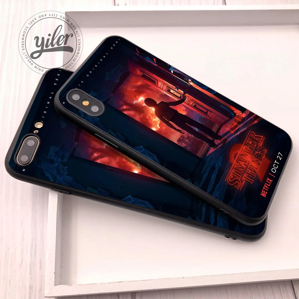 Coque чехол с принтом из сериала "очень странные дела" для iPhone 7 Plus 11 pro XS Max чехол для iPhone 5S, SE 6S 7 8 Plus чехол s для iPhone XR 6 7 8 Plus чехол