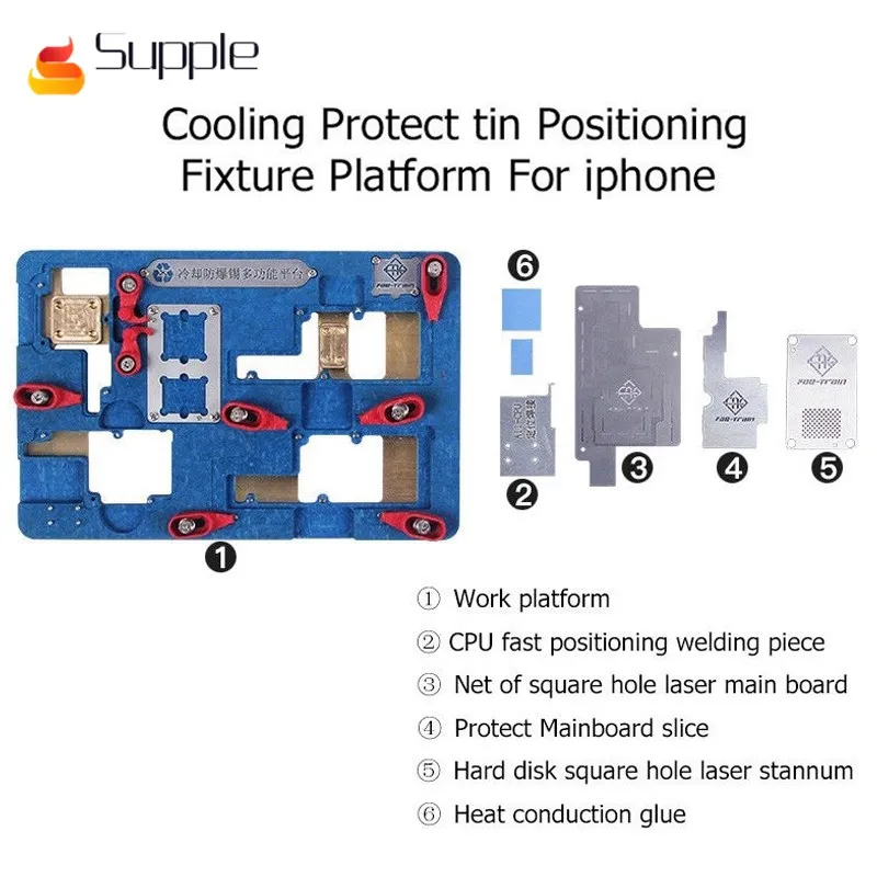 Эластичной для iphone X печатной платы Держатель джиг приспособление станции