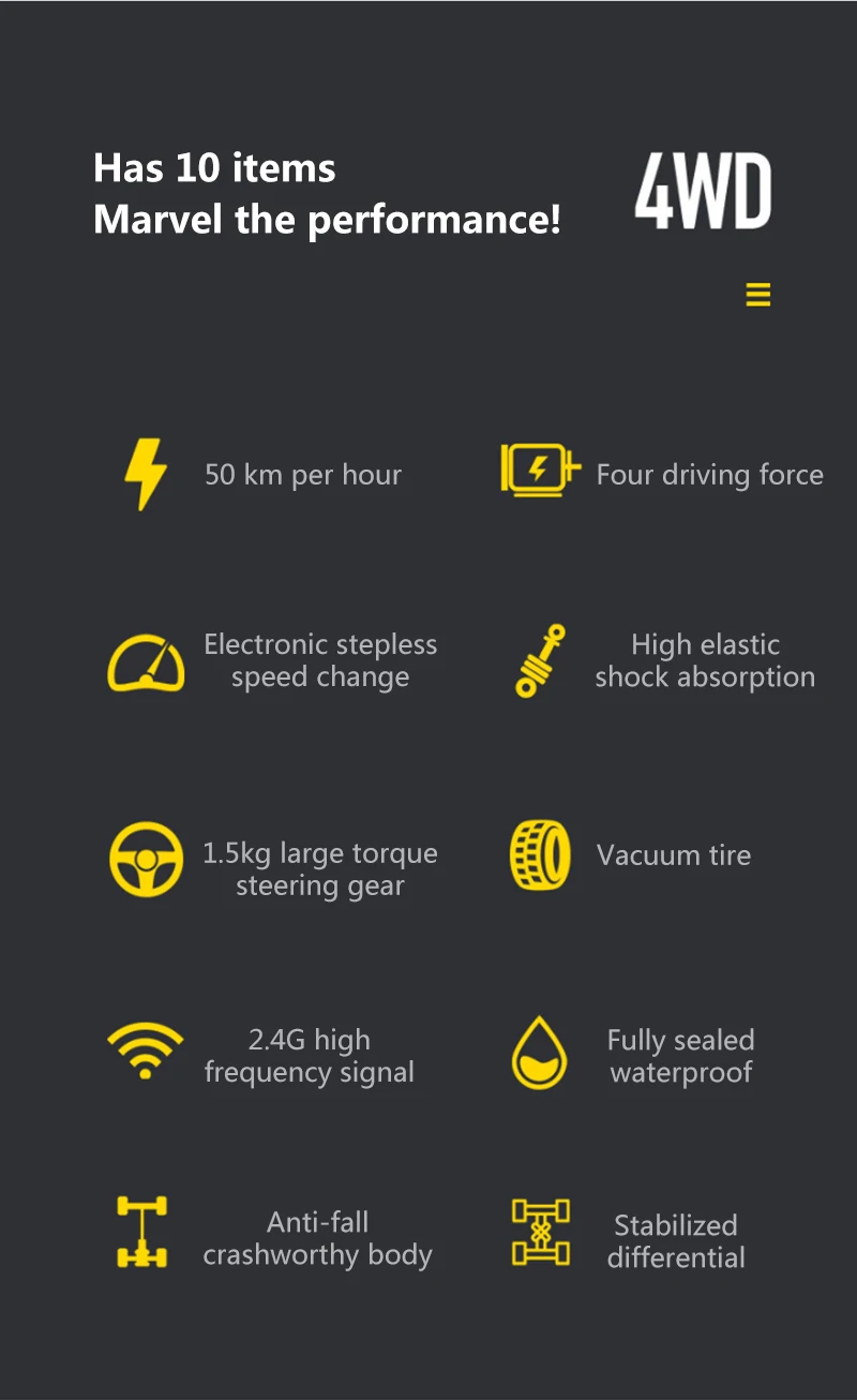 Rc автомобиль 1:16 часовая скорость 36 км четырехколесный привод восхождение Внедорожный гоночный сплав соотношение материалов рулевое дифференциал управление 4wd rc радиоуправляемые машины машина на радиоуправлении