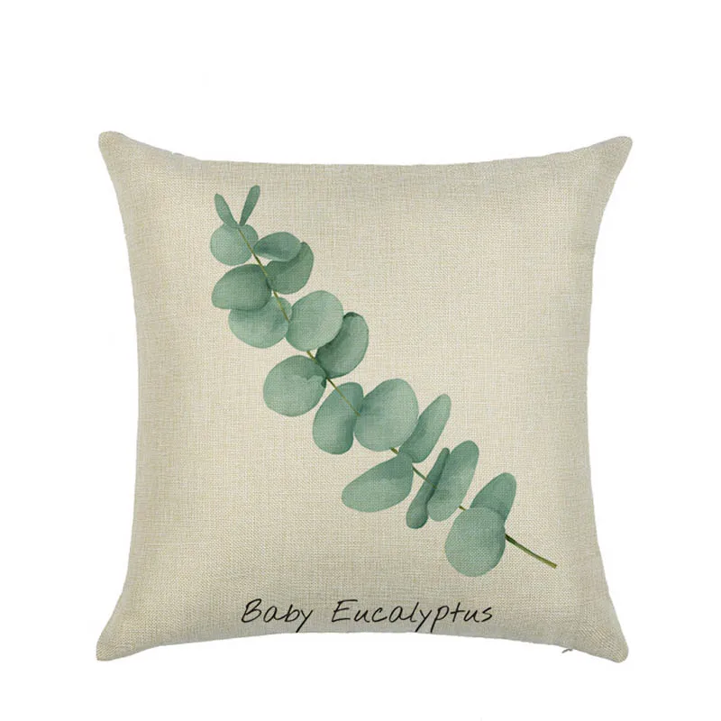 45*45 см наволочка для стула дивана растений квадратная льняная удобная мягкая