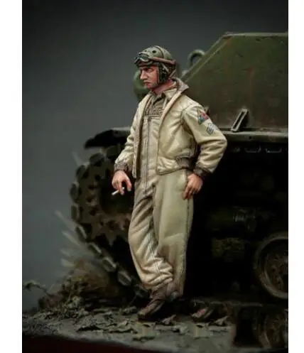 Новый разобранный 1/35 зимний Американский танкер солдат стоящий набор из смолы DIY